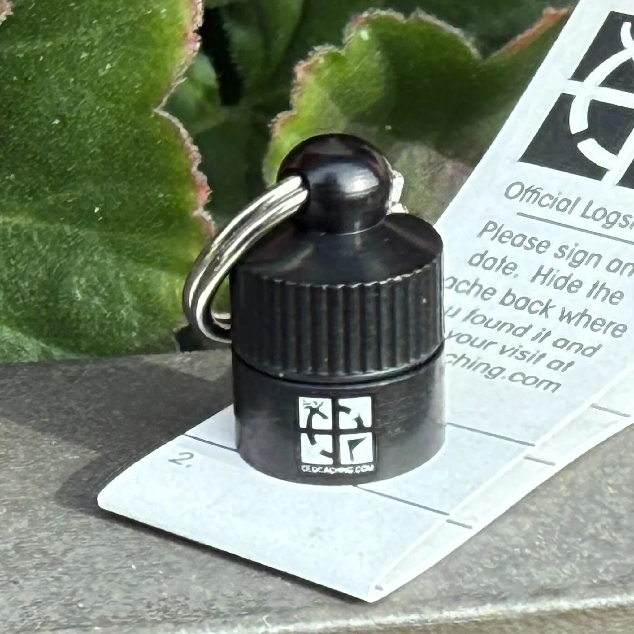 Hanging Nano Geocache Container - Black - Image 3