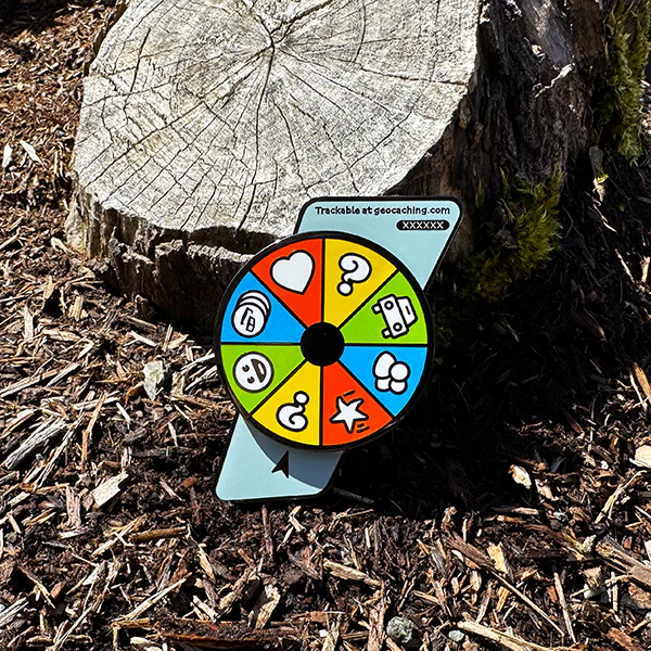 Wheel of Challenges Spinner Geocoin - Image 3